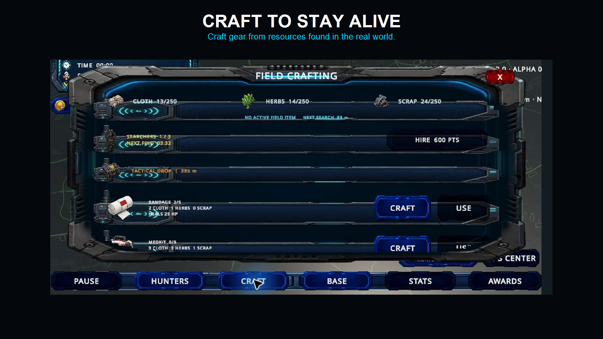 Zombie Raid crafting